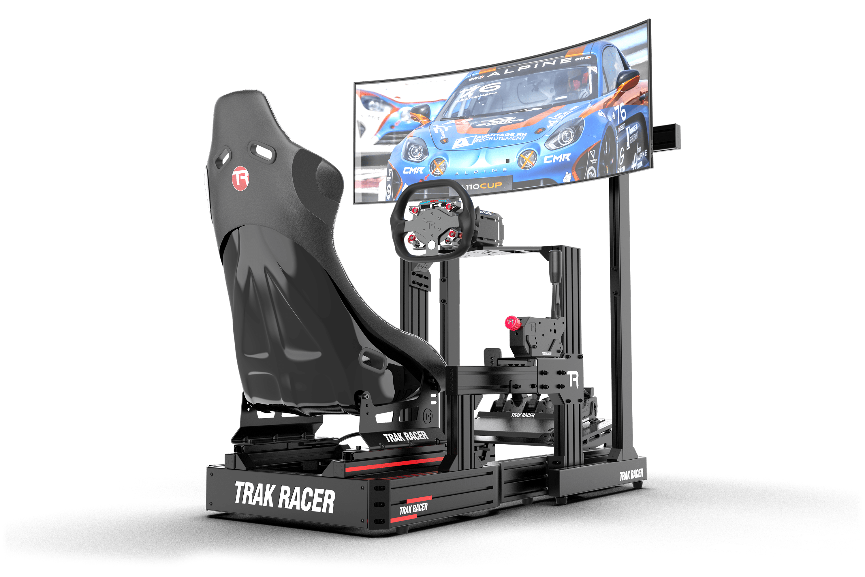 trak-racer-freestanding-single-monitor-stand-per-tv-fino-a-80 image 1