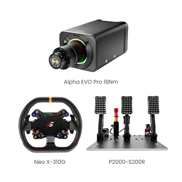 simagic-alpha-evo-pro-18nm-base-volante-direct-drive-bundle-3-pezzi image 1