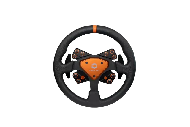 simucube-tahko-round-orange-edition-corona-volante-rotonda image 1