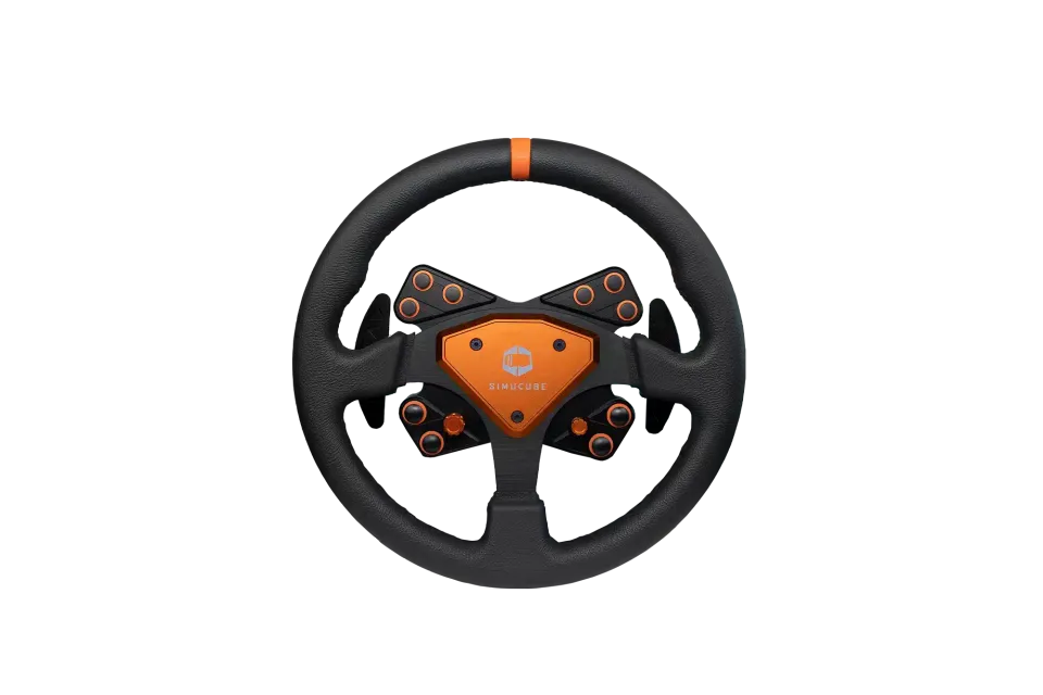simucube-tahko-round-orange-edition-corona-volante-rotonda image 1