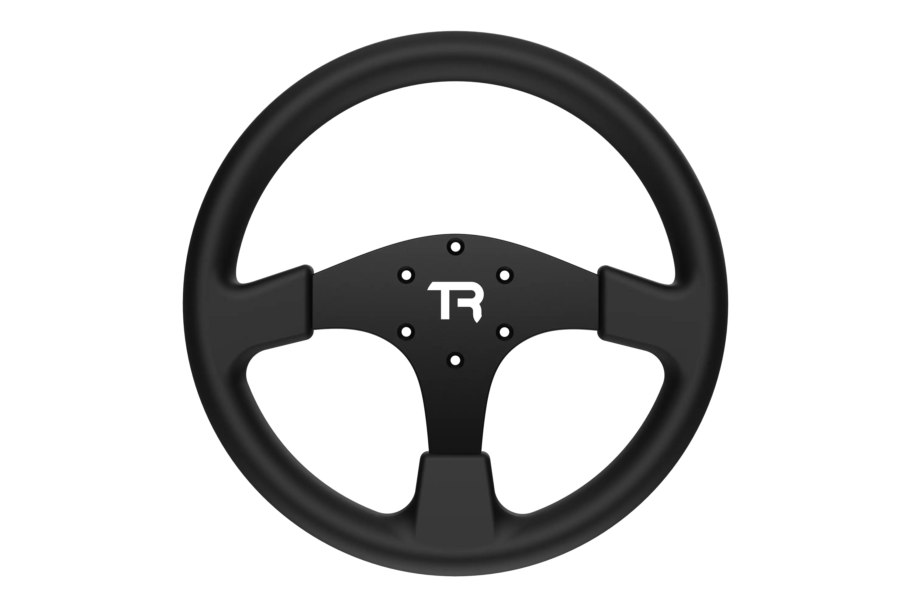 trak-racer-corona-volante-rotonda-330mm-13-alluminio-con-grip-silicone image 1