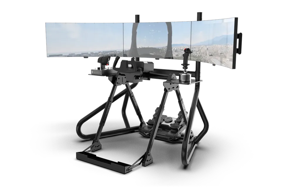 trak-racer-fs3-v2-stand-flight-simulator-yoke-e-pedali-volo image 1