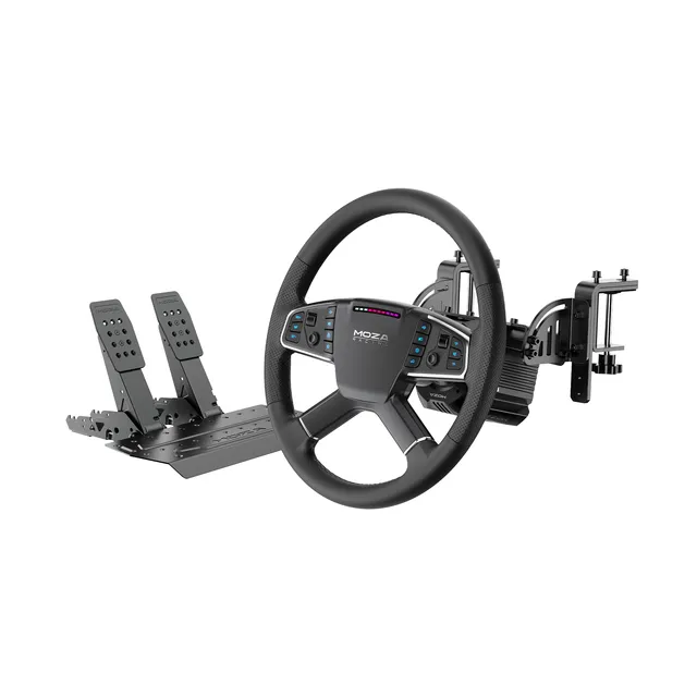 moza-racing-r5-pro-truck-bundle-volante-400mm-pedali image 1