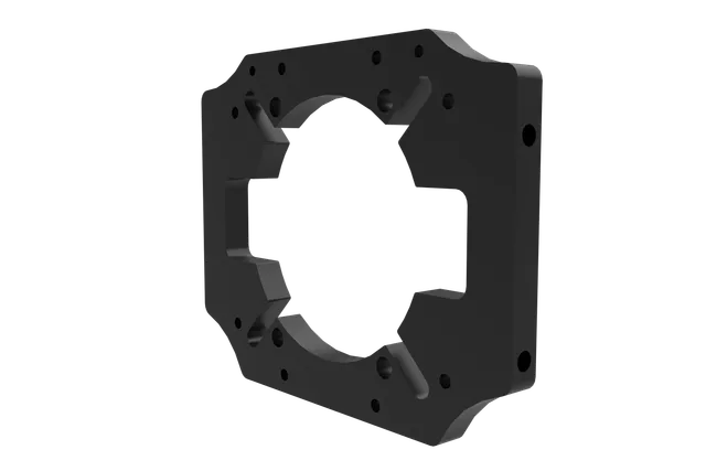trak-racer-tr-one-piastra-anteriore-per-moza-r9-r25-ultra-front-wheel-mount image 1