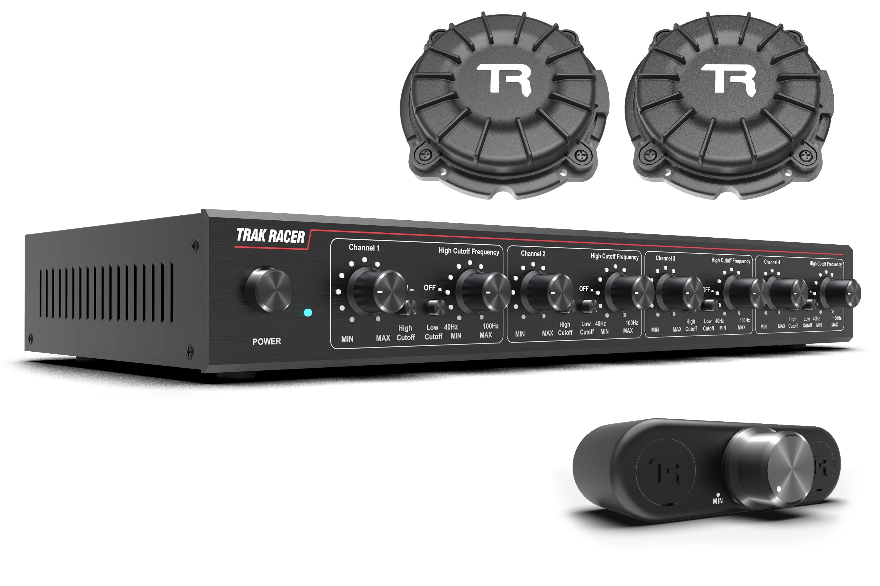 trak-racer-4ch-40w-amplificatore-bassa-frequenza-classe-d-con-2-bass-shaker image 1