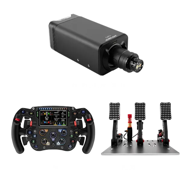 simagic-checkered-flag-fx-pro-p2000-hydraulic-bundle-kit-pro-endurance image 1