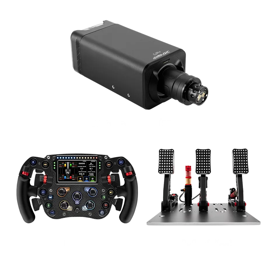 simagic-checkered-flag-fx-pro-p2000-hydraulic-bundle-kit-pro-endurance image 1