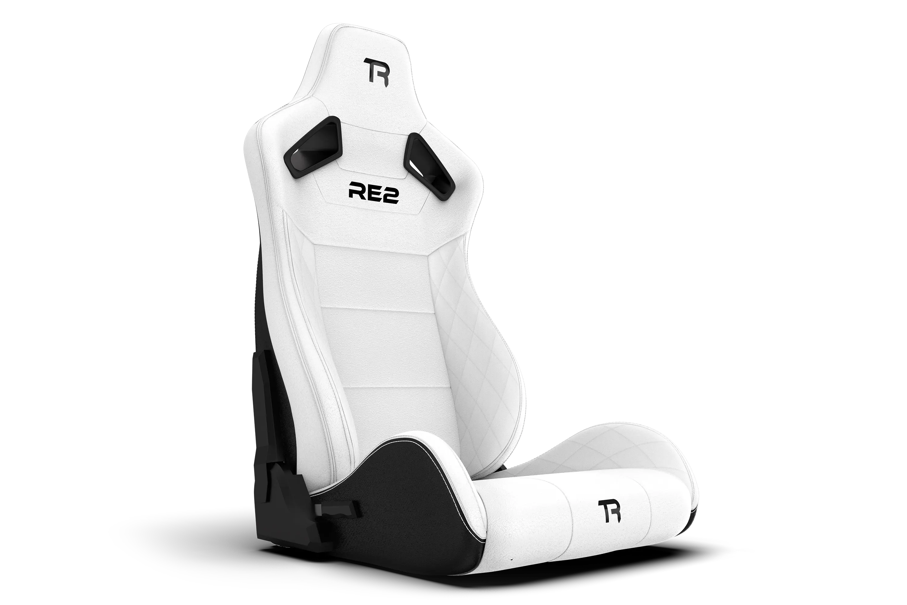 trak-racer-re2-sedile-sim-racing-reclinabile-dual-lock-bianco-diamond image 1