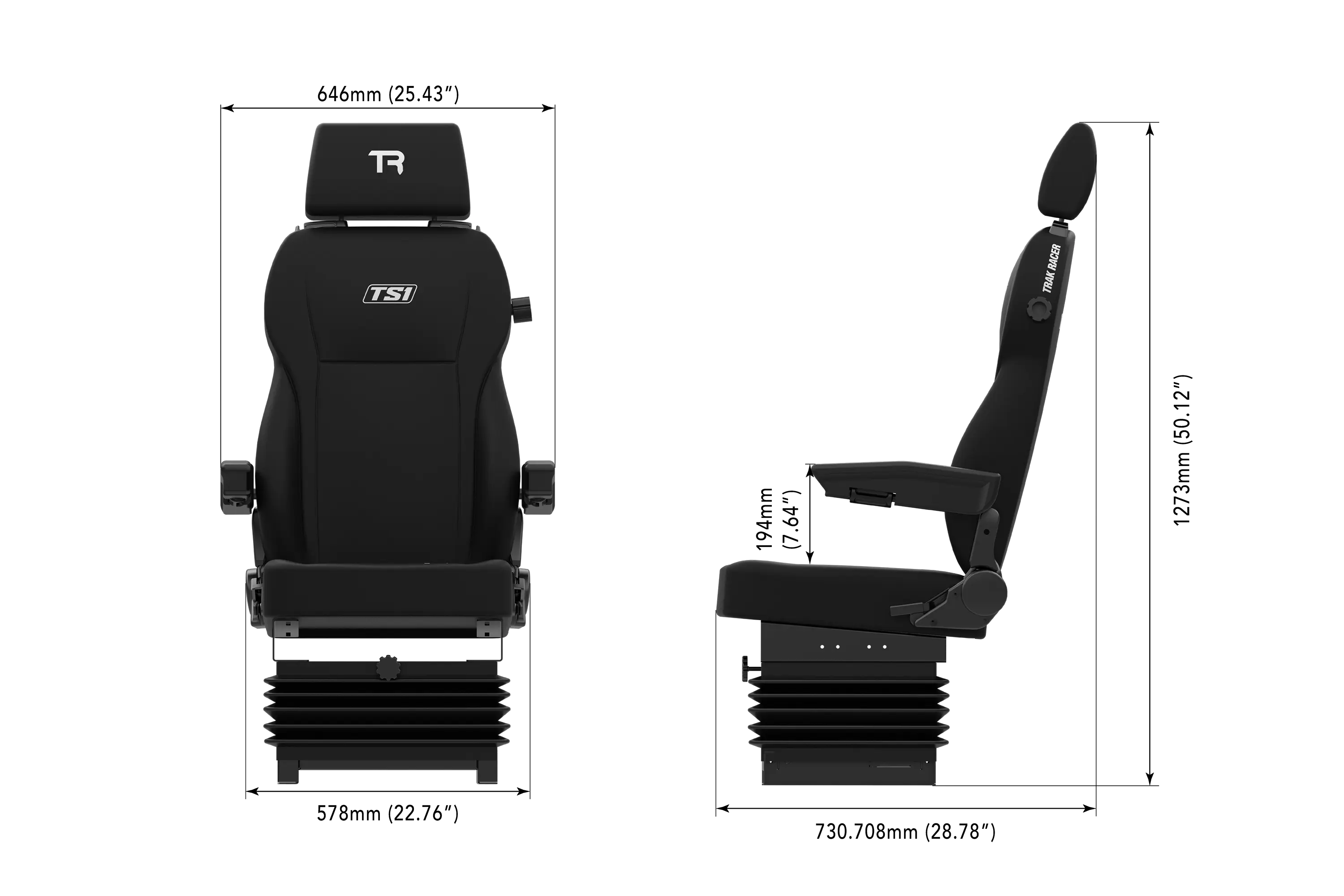 trak-racer-ts1-sedile-truck-simulator-regolabile-con-sospensione image 6