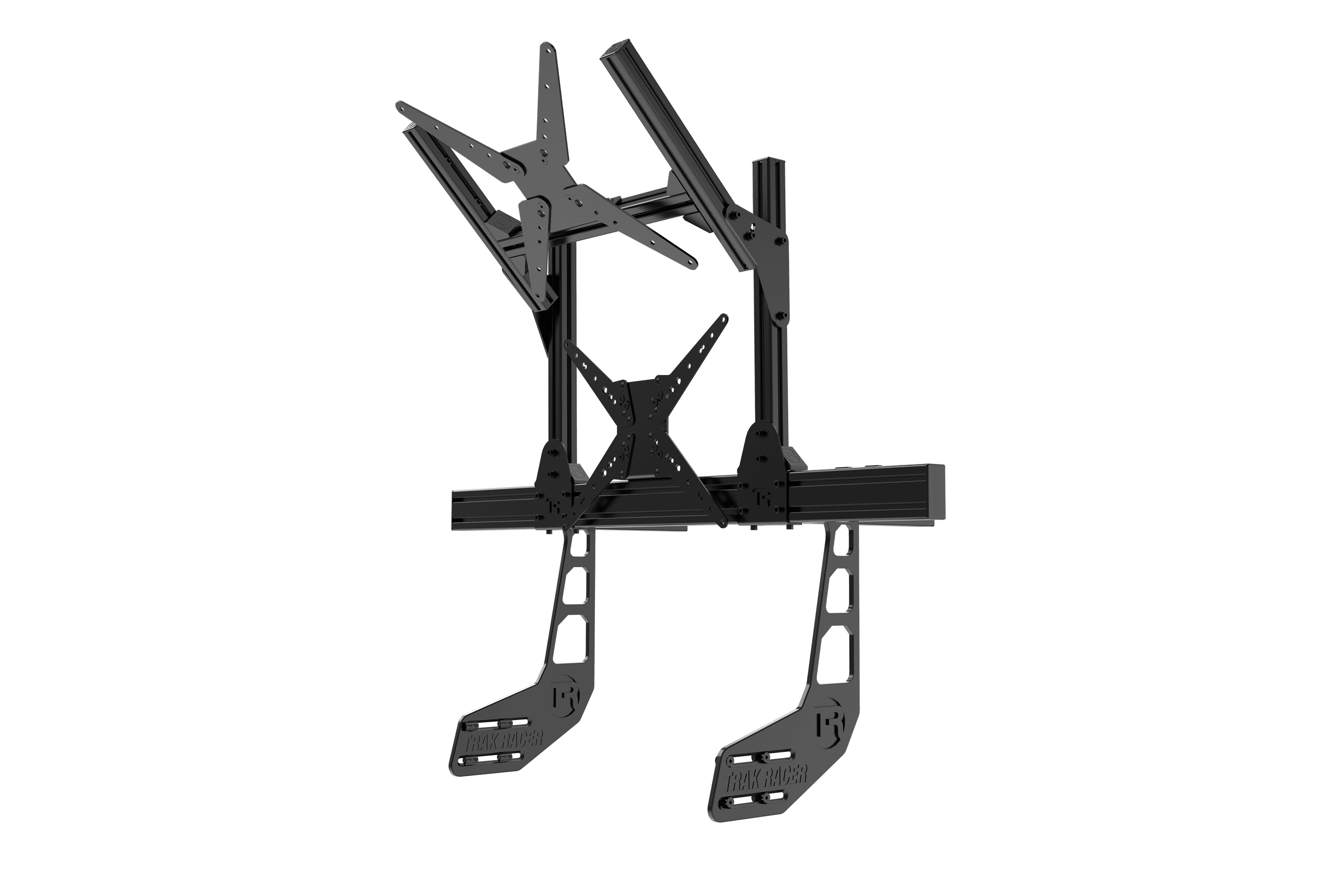 trak-racer-cockpit-mounted-dual-monitor-stand-supporto-doppio-monitor-fino-a-80 image 2