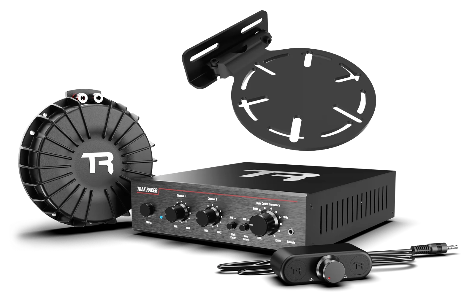 trak-racer-v2-pro-kit-bass-shaker-2ch-200w-con-piastra-universale image 1