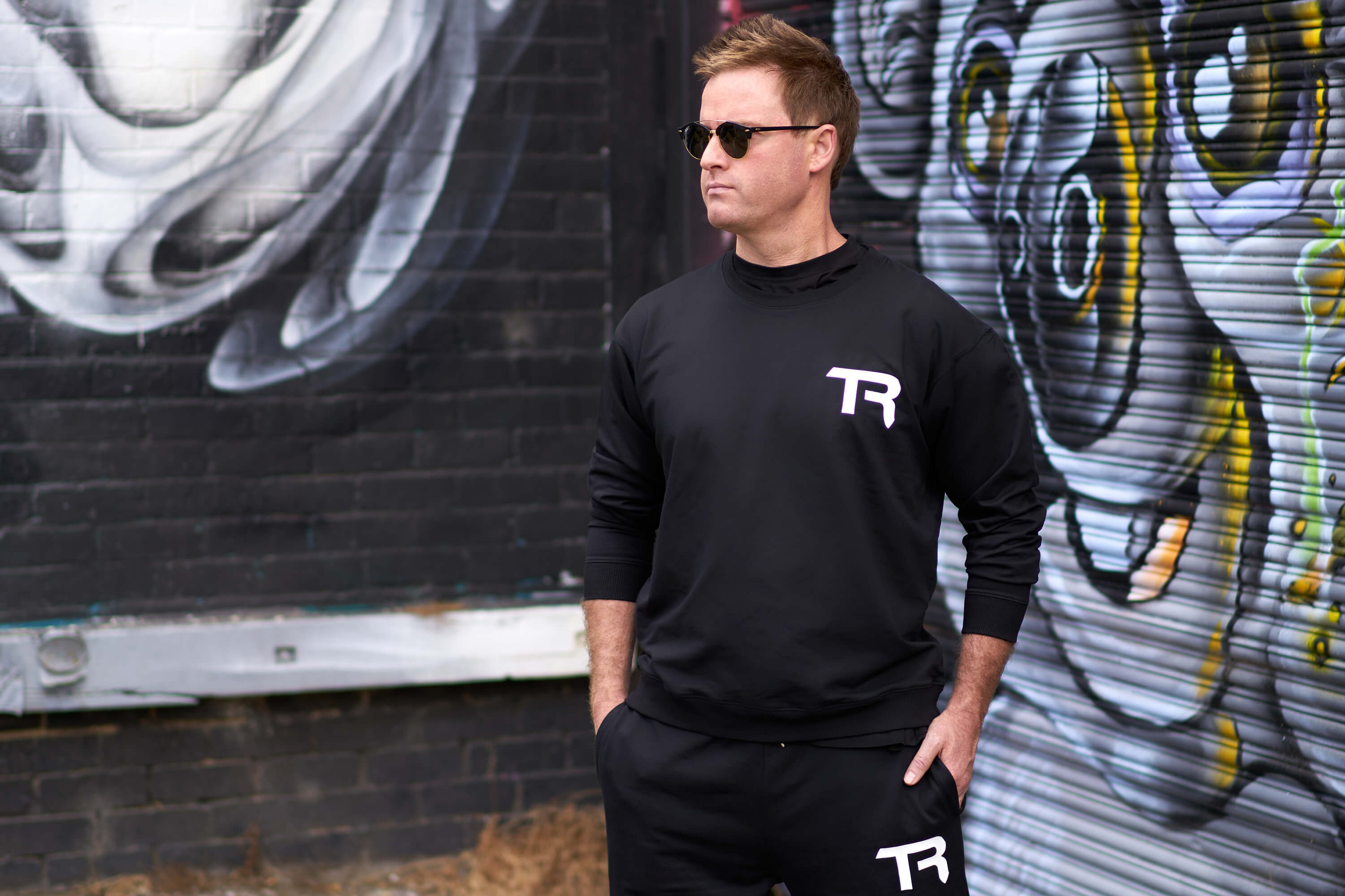 trak-racer-felpa-cotone-con-monogramma-tr-relaxed-fit image 2