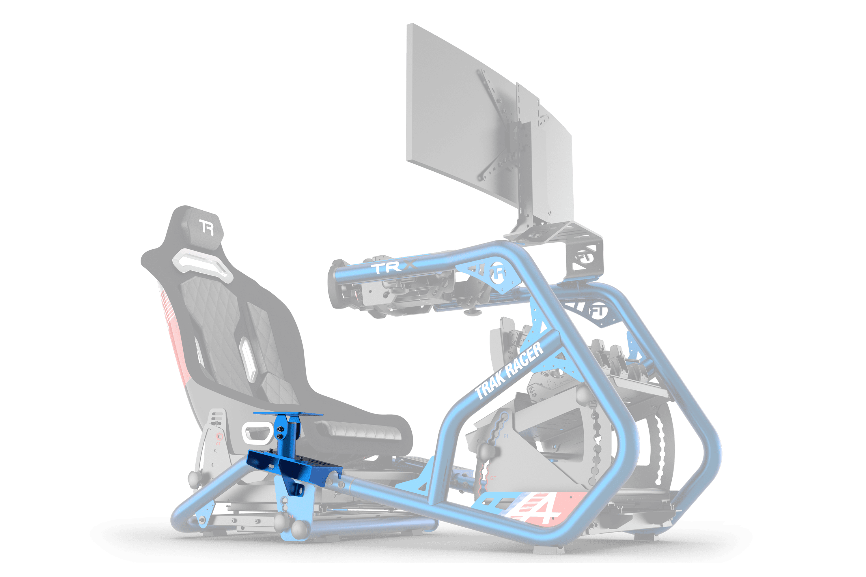 trak-racer-supporto-cambio-universale-per-alpine-racing-trx-blu-alpine-f1 image 1