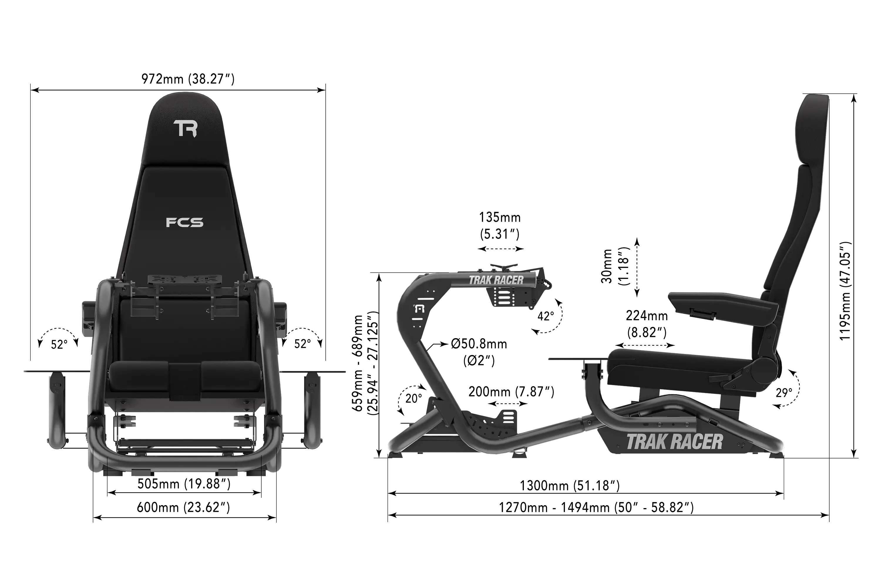 trak-racer-tr8-pro-flight-con-sedile-flight-cockpit-volo-racing image 7