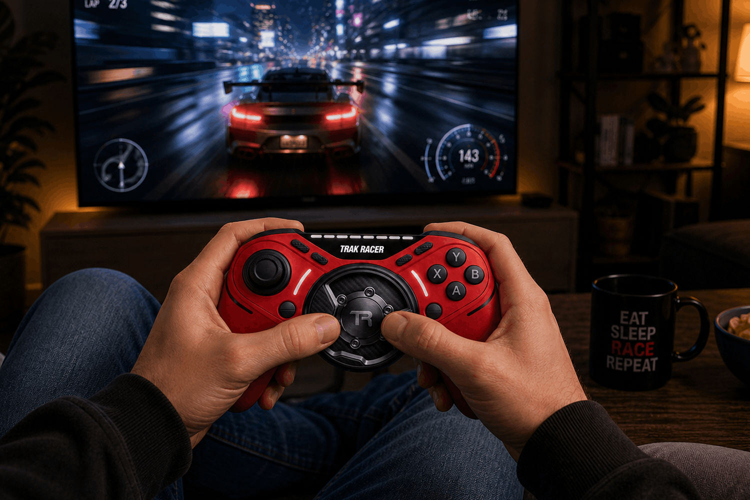 trak-racer-tr640-force-feedback-controller-by-gamesir-volante-direct-drive-su-pa image 2