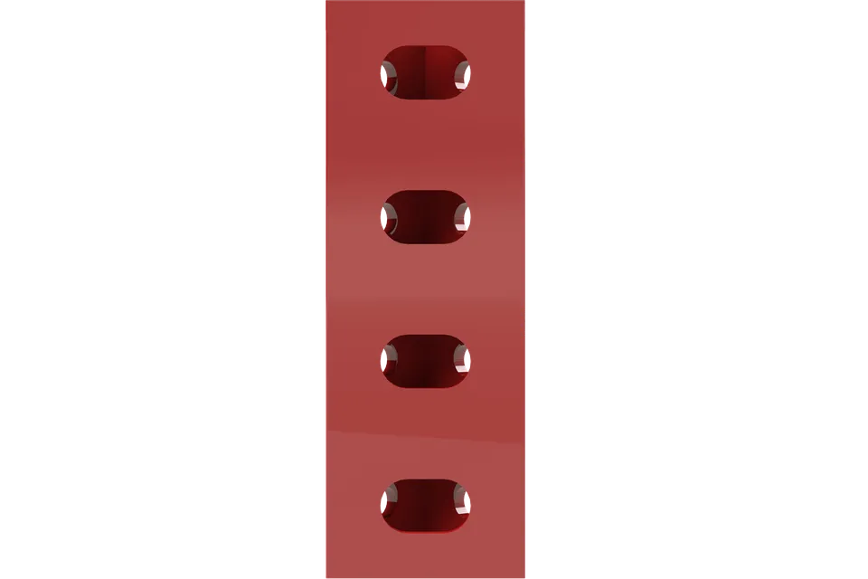 trak-racer-tr8020-staffa-angolare-di-ricambio-160x40mm-rossa image 1