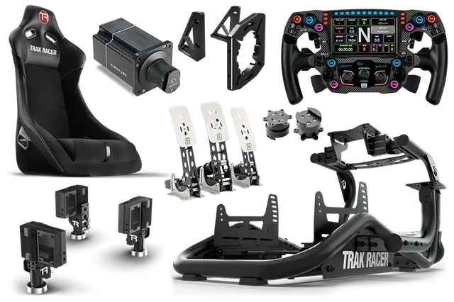 trak-racer-tr8-pro-bundle-completo-con-volante-direct-drive-25nm-pedali-e-motion image 1