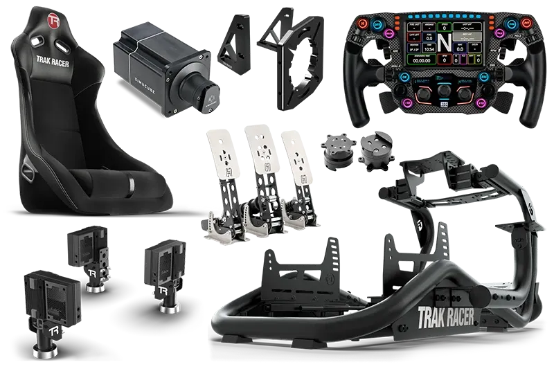 trak-racer-tr8-pro-bundle-completo-con-volante-direct-drive-25nm-pedali-e-motion image 1