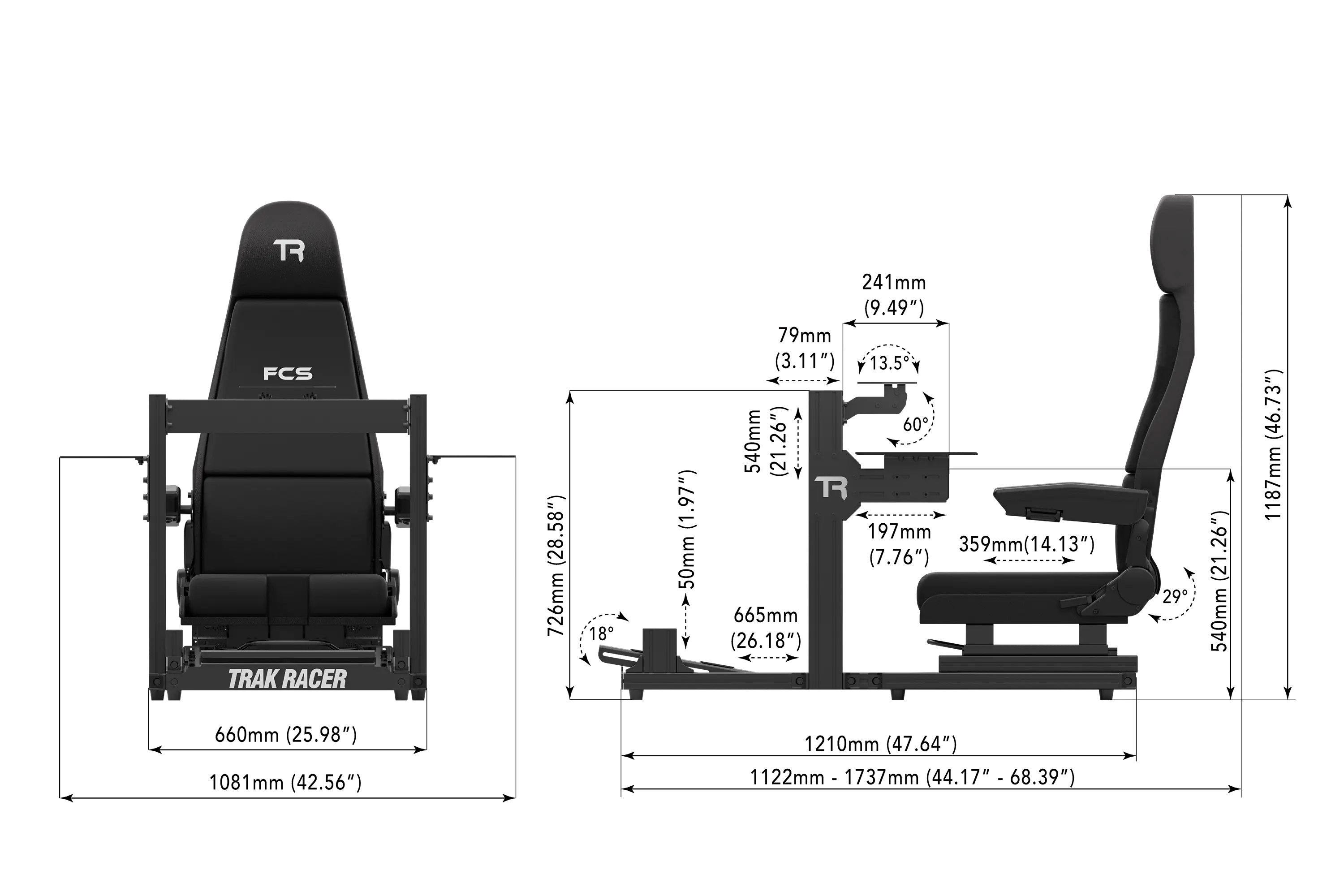 trak-racer-tr40s-flight-cockpit-con-sedile-volo image 7