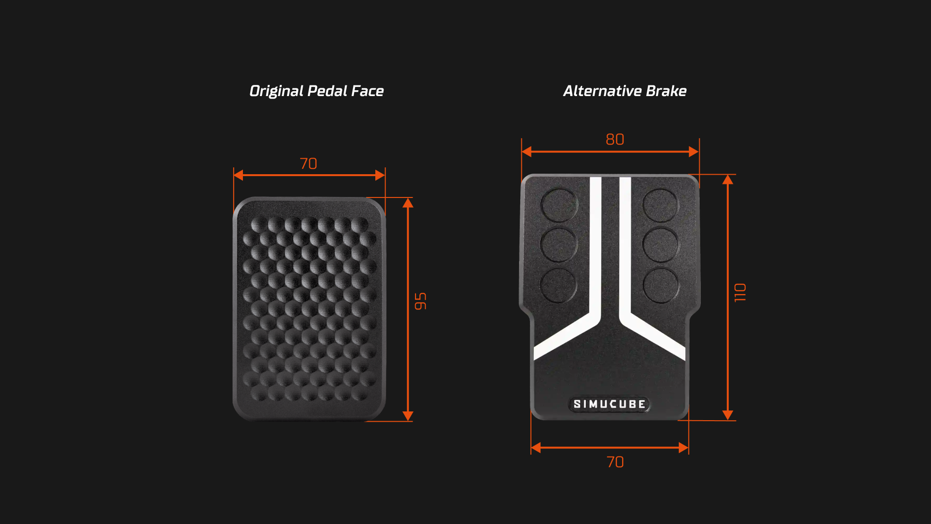simucube-activepedal-brake-pedal-face-plate-piastra-pedale-freno image 3