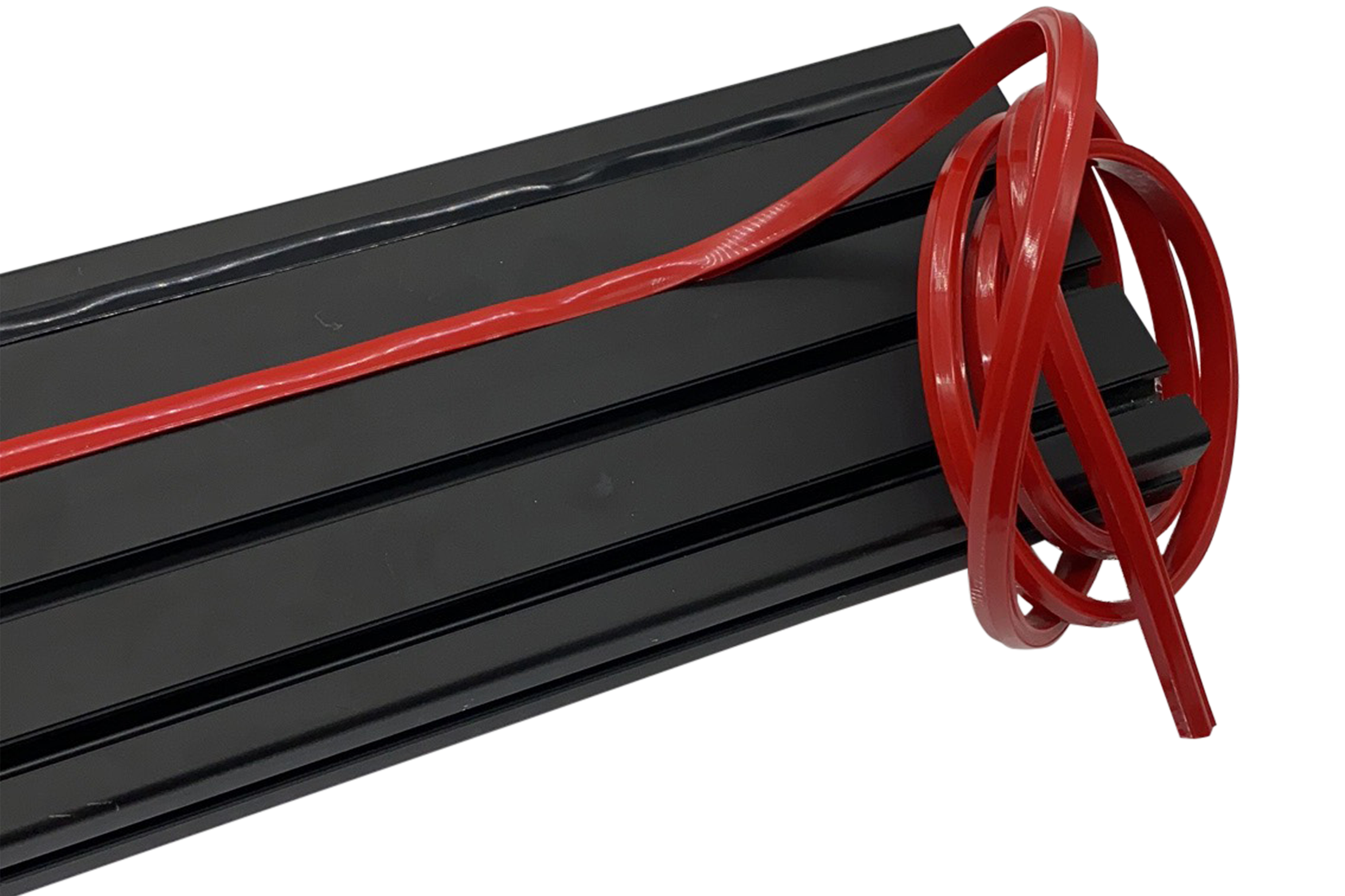 trak-racer-striscia-gomma-rossa-2m-79-antiscivolo-per-profilo-alluminio-sim-rig image 2