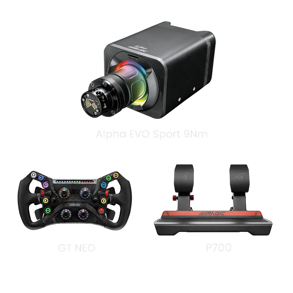 simagic-green-flag-bundle-9nm-base-alpha-evo-volante image 1