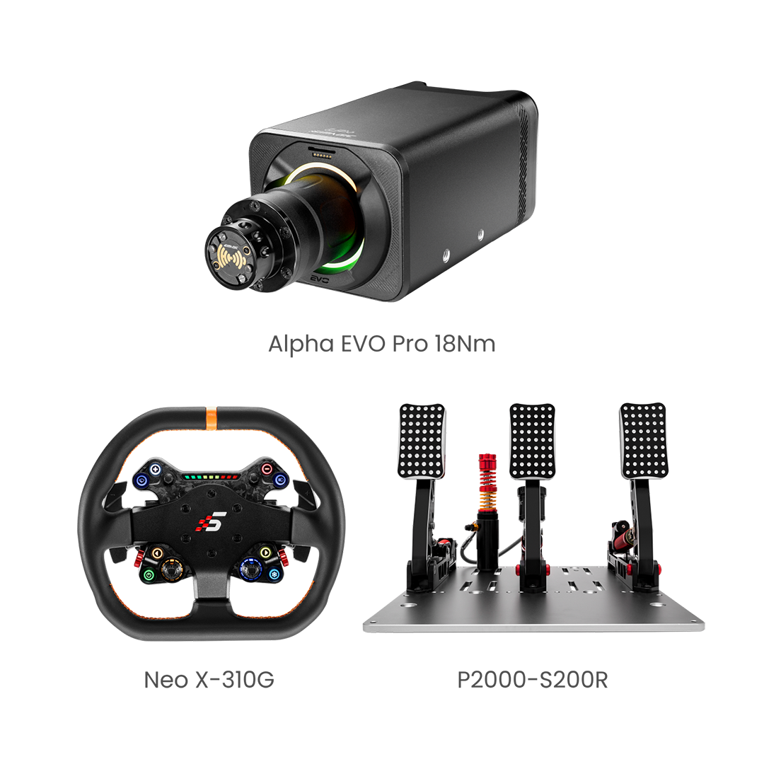 simagic-alpha-evo-pro-18nm-base-volante-direct-drive-bundle-3-pezzi image 1