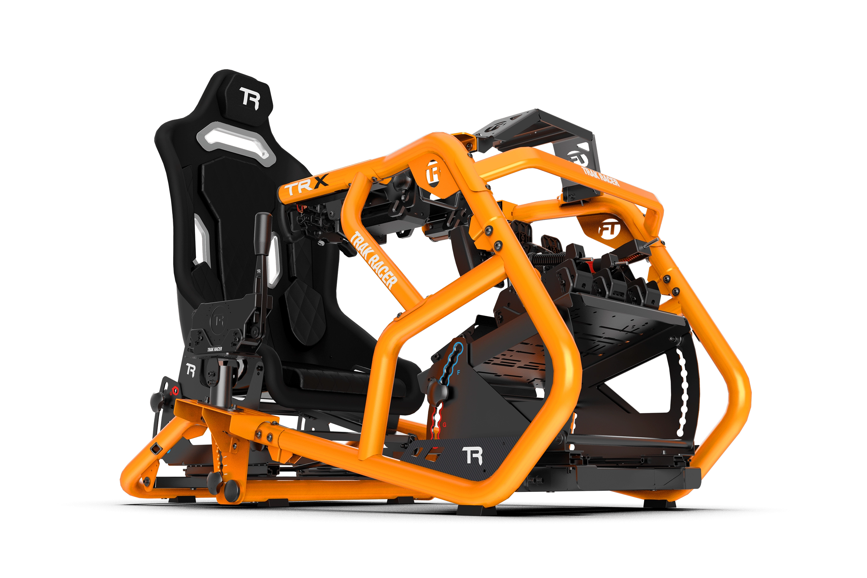 trak-racer-trx-v2-racing-simulator-sunset-orange-cockpit-premium image 3