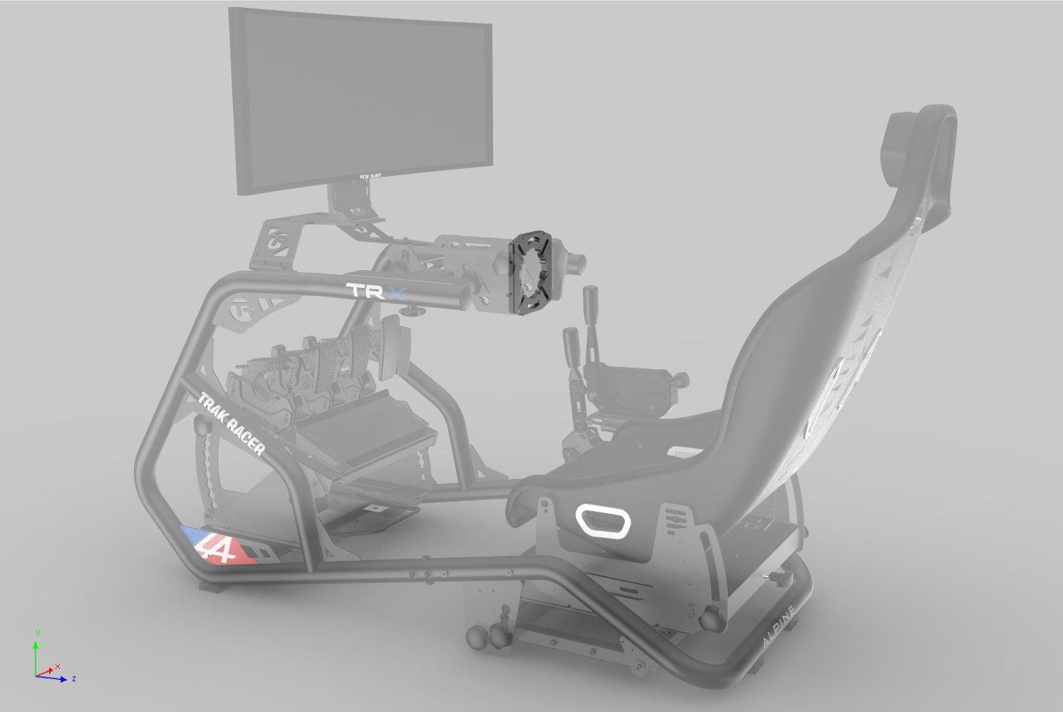 trak-racer-tr-one-v3-piastra-front-mount-per-simucube-vrs-e-simagic-alpha image 7