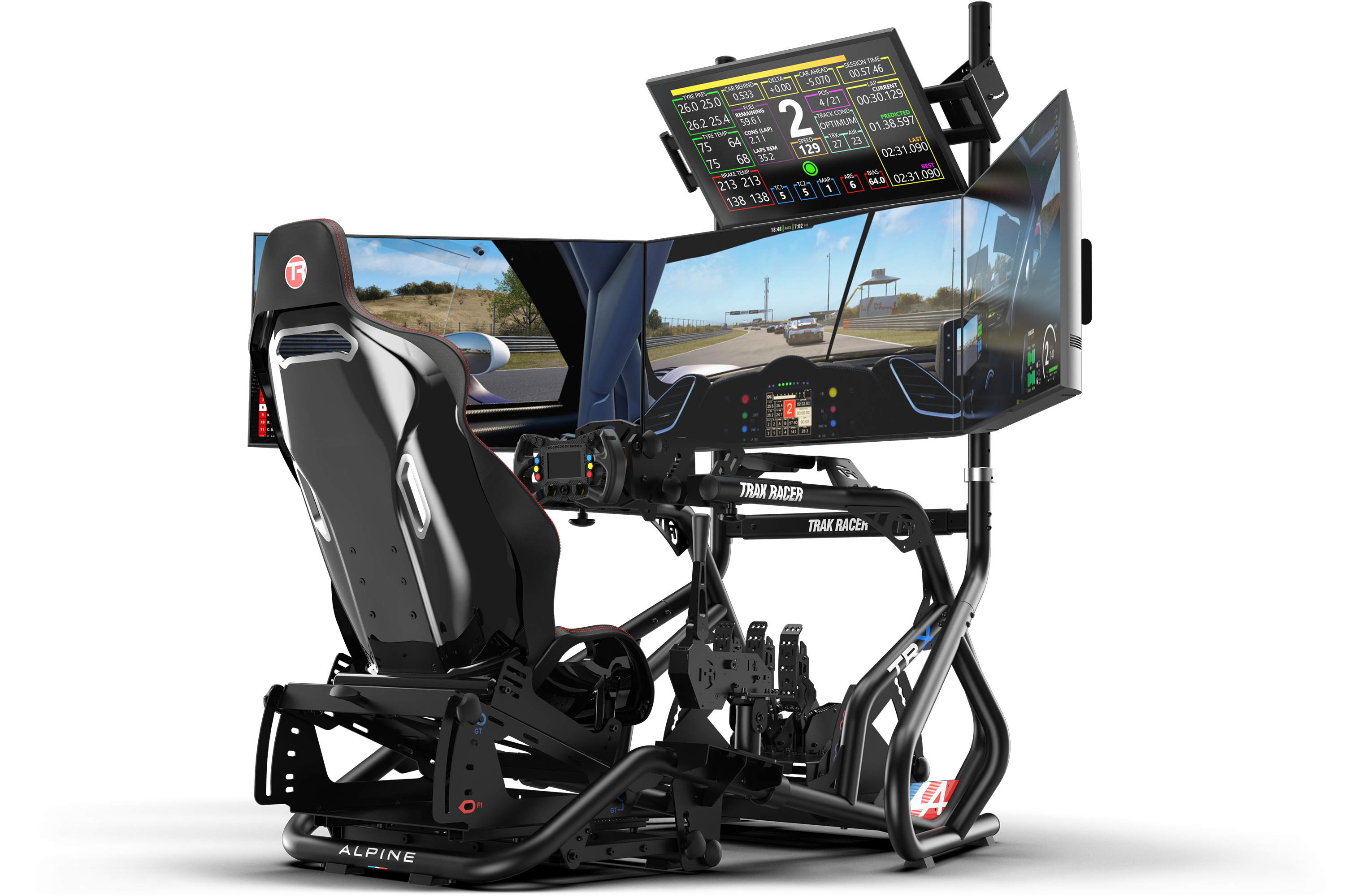 trak-racer-stand-quad-monitor-freestanding-fino-a-45 image 1
