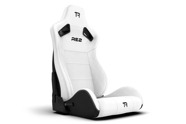 trak-racer-re2-sedile-sim-racing-reclinabile-dual-lock-bianco-diamond image 1