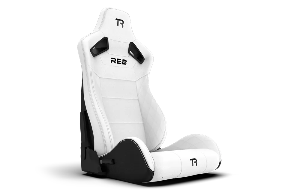 trak-racer-re2-sedile-sim-racing-reclinabile-dual-lock-bianco-diamond image 1