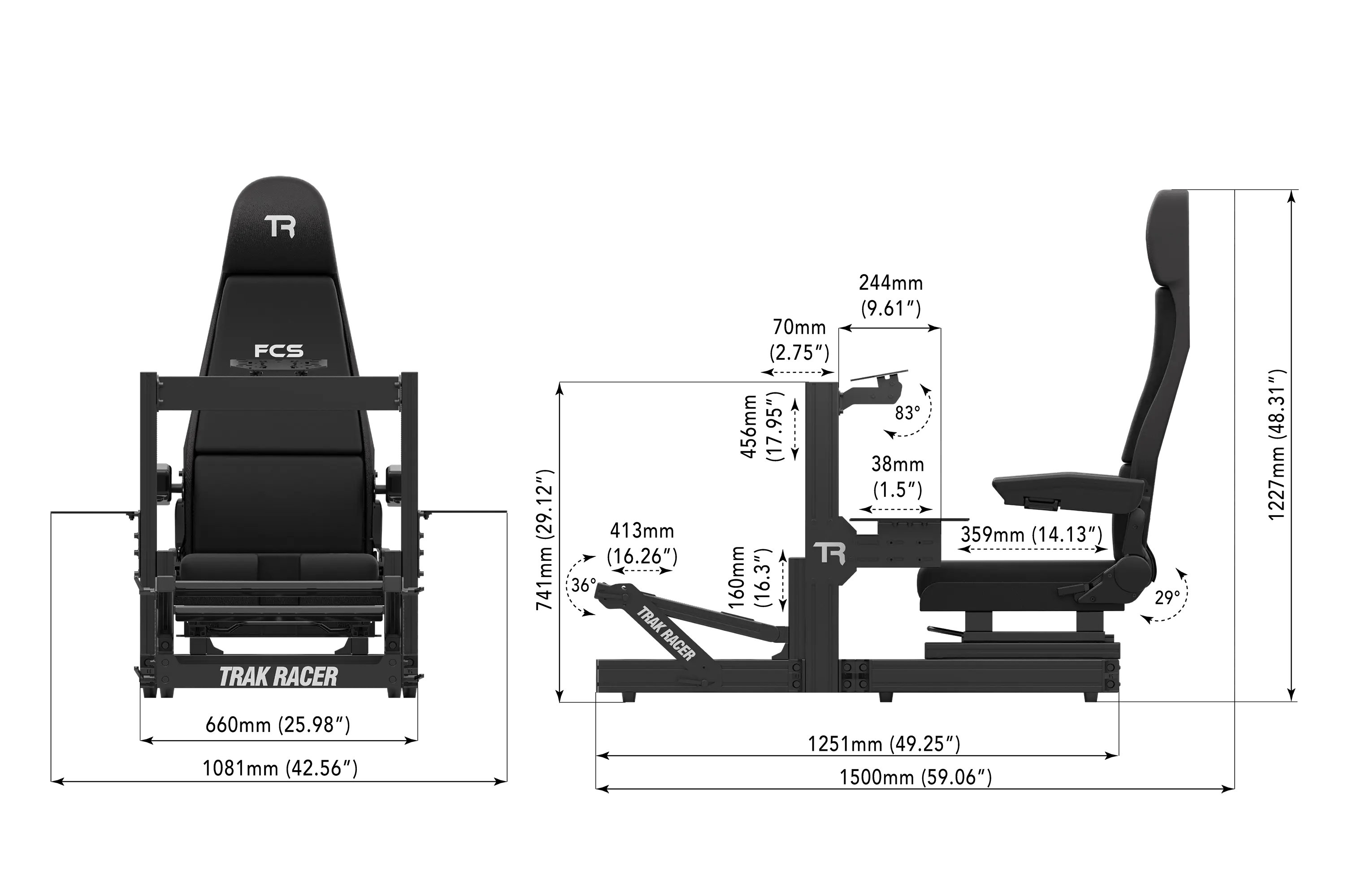 trak-racer-tr80s-flight-cockpit-con-sedile-volo-e-mount image 7