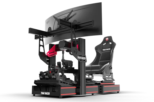 trak-racer-tr120s-v2-racing-simulator-con-kit-slitte-sedile image 1