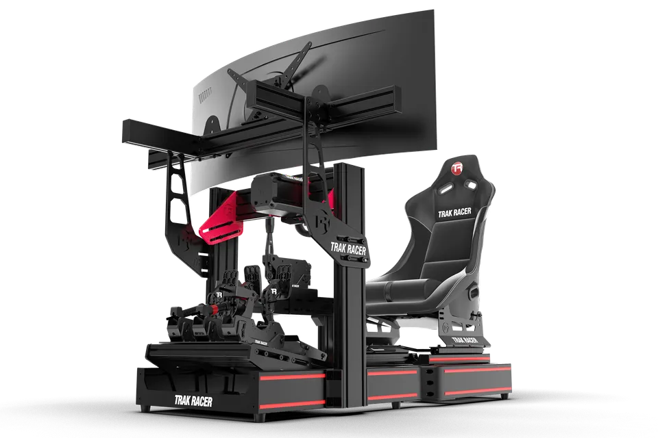 trak-racer-tr120s-v2-racing-simulator-con-kit-slitte-sedile image 1