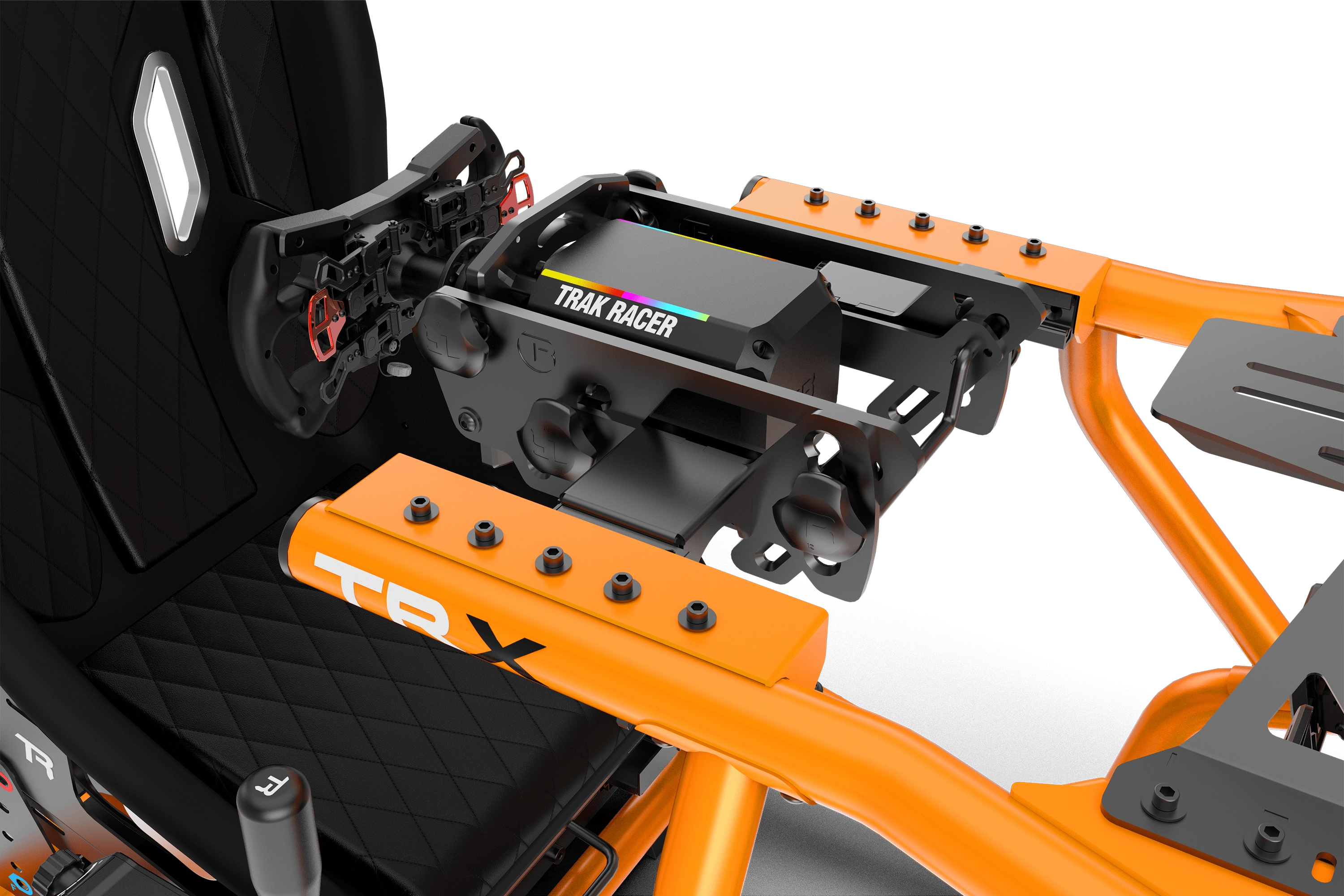 trak-racer-trx-v2-racing-simulator-sunset-orange-cockpit-premium image 8