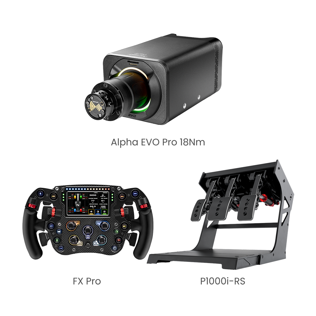 simagic-alpha-evo-pro-18nm-base-volante-direct-drive-bundle-3-pezzi image 2