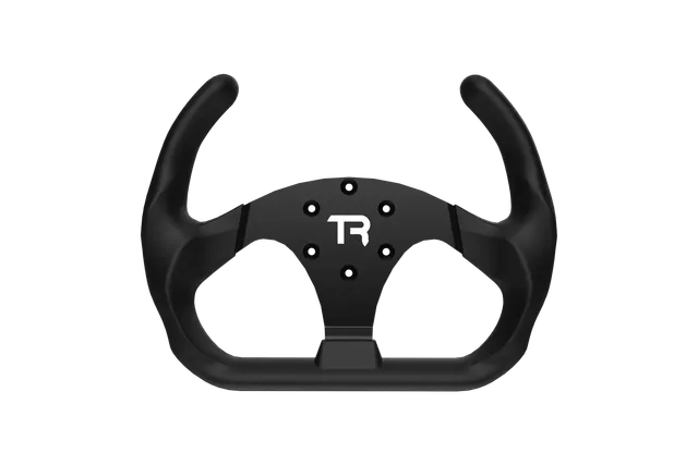 trak-racer-330mm-flat-bottom-open-gt-corona-volante-sim-racing-alluminio image 1