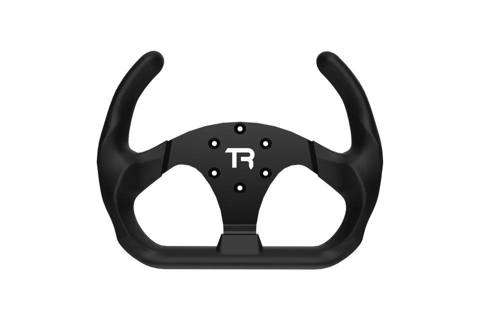trak-racer-330mm-flat-bottom-open-gt-corona-volante-sim-racing-alluminio image 1