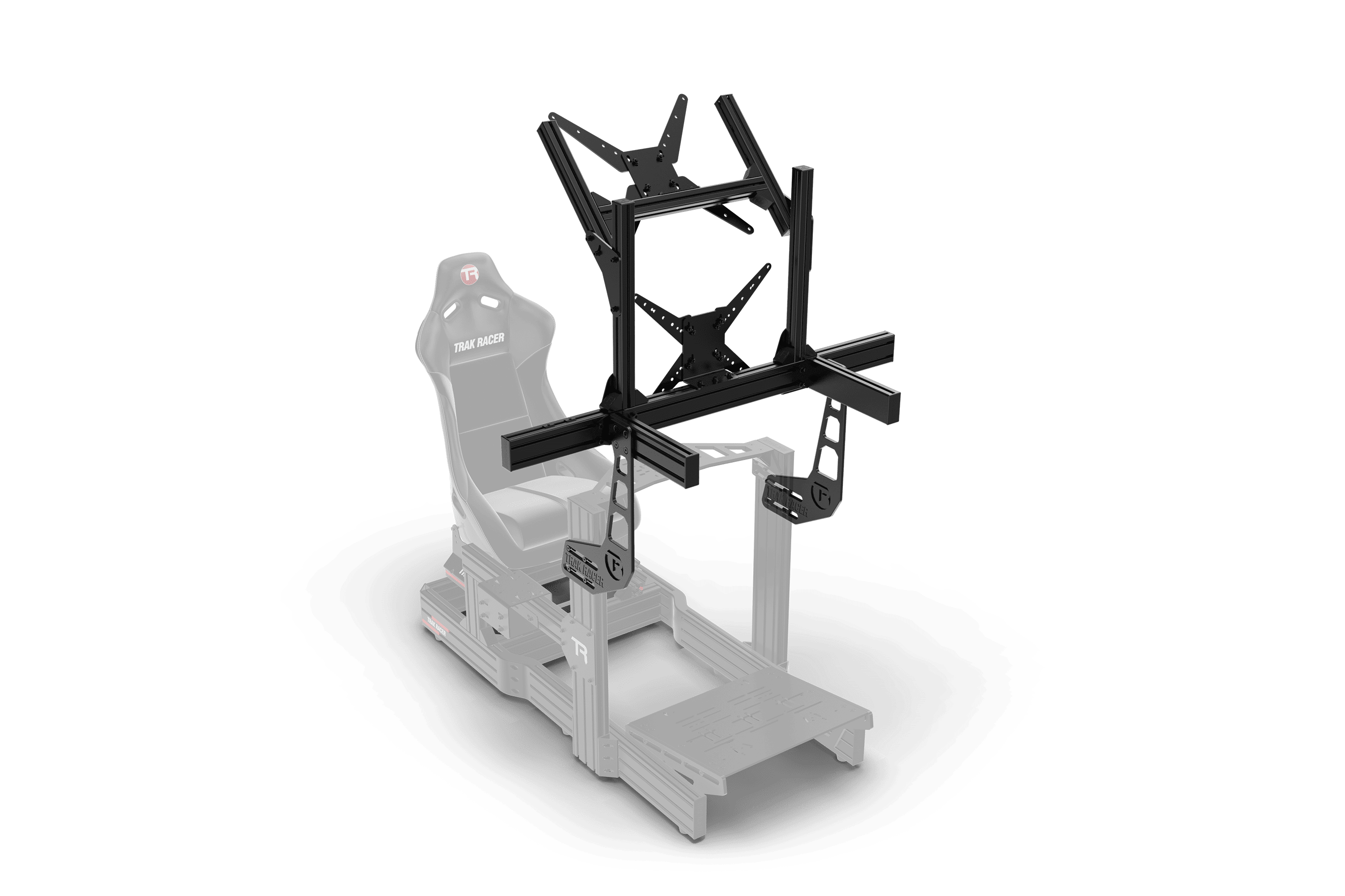 trak-racer-cockpit-mounted-dual-monitor-stand-supporto-doppio-monitor-fino-a-80 image 5