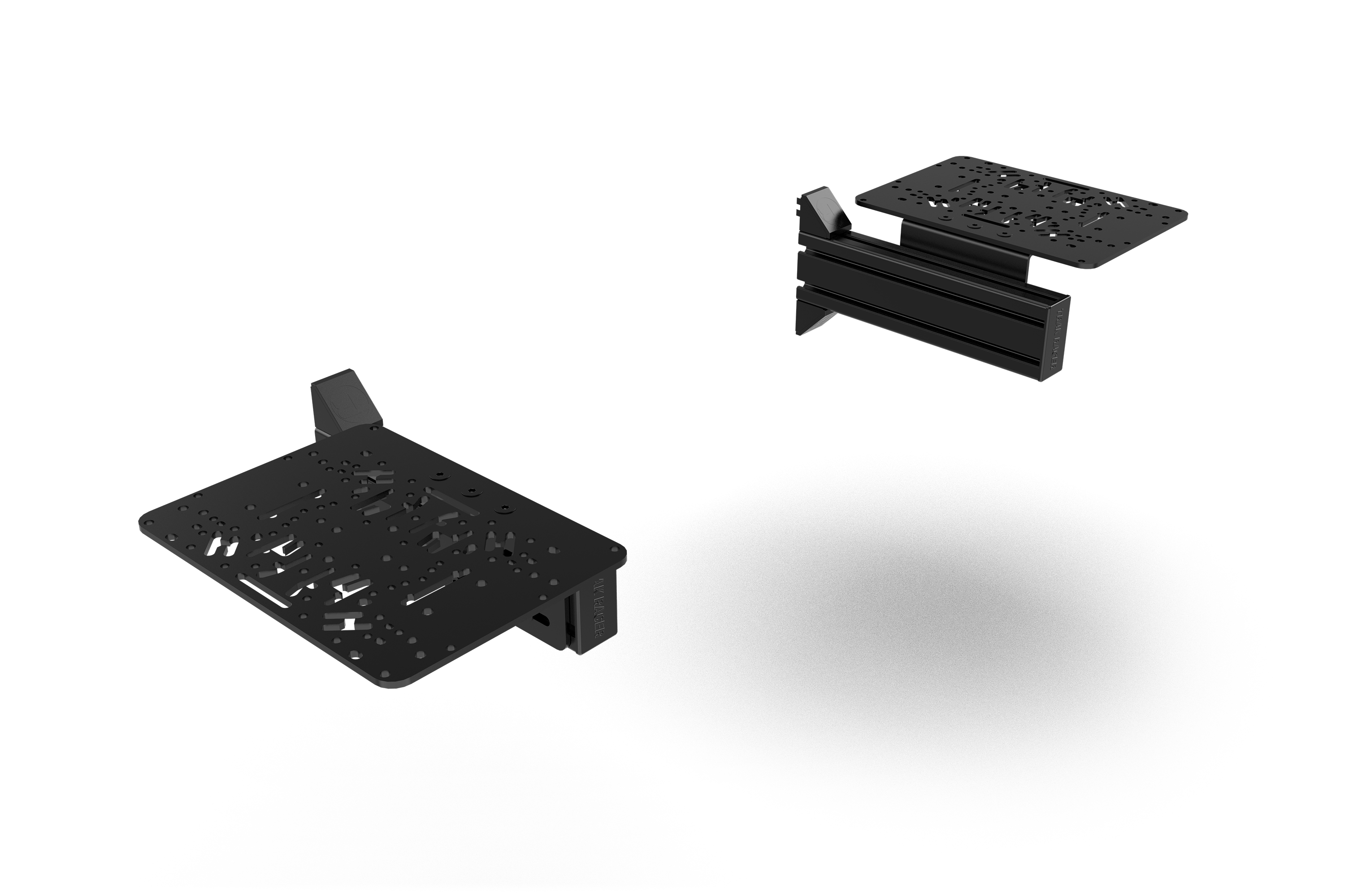 trak-racer-flight-sim-control-mount-kit-2-supporti-laterali-240mm-alluminio image 1