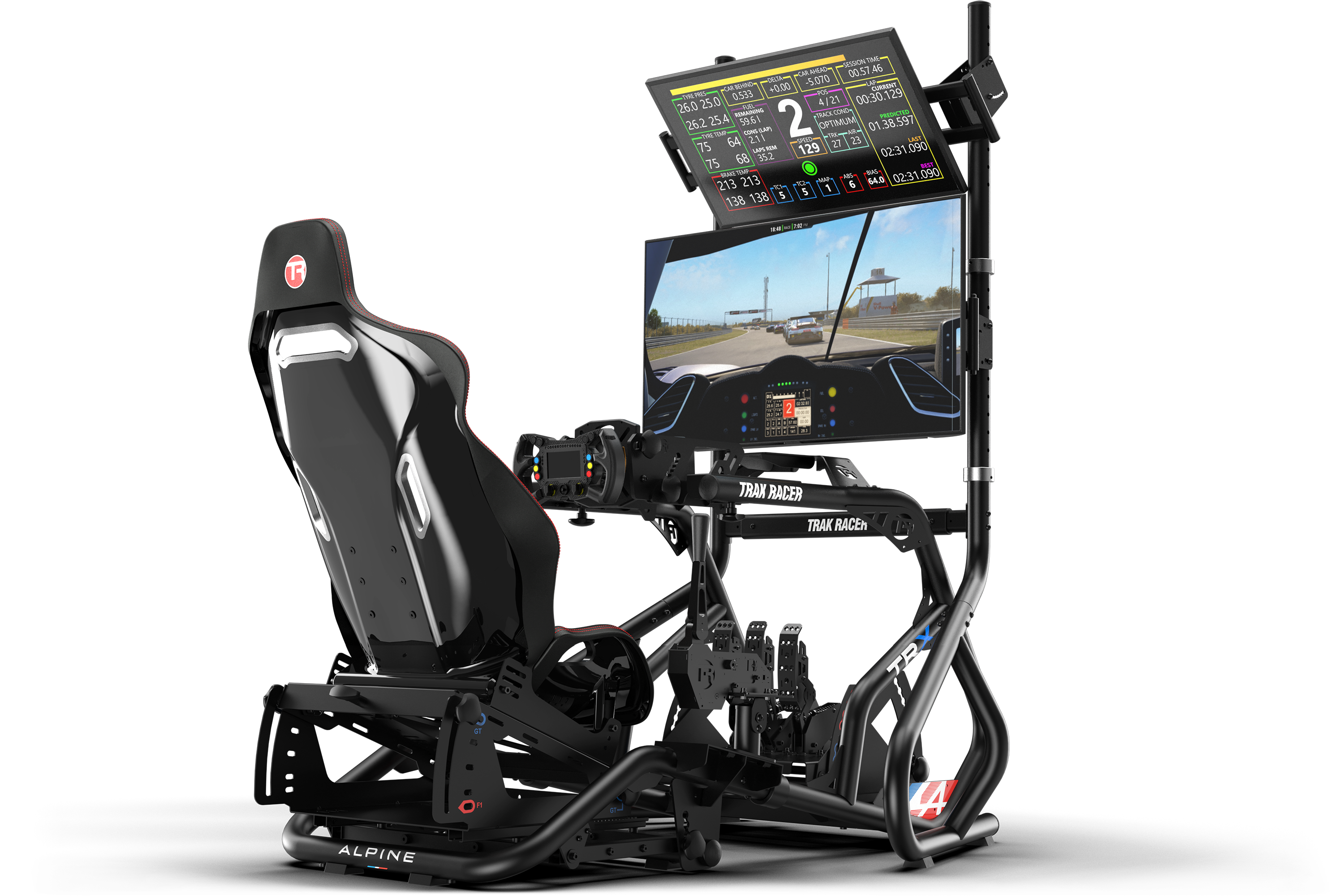 trak-racer-stand-monitor-doppio-freestanding-fino-a-45-espandibile-triplo image 1