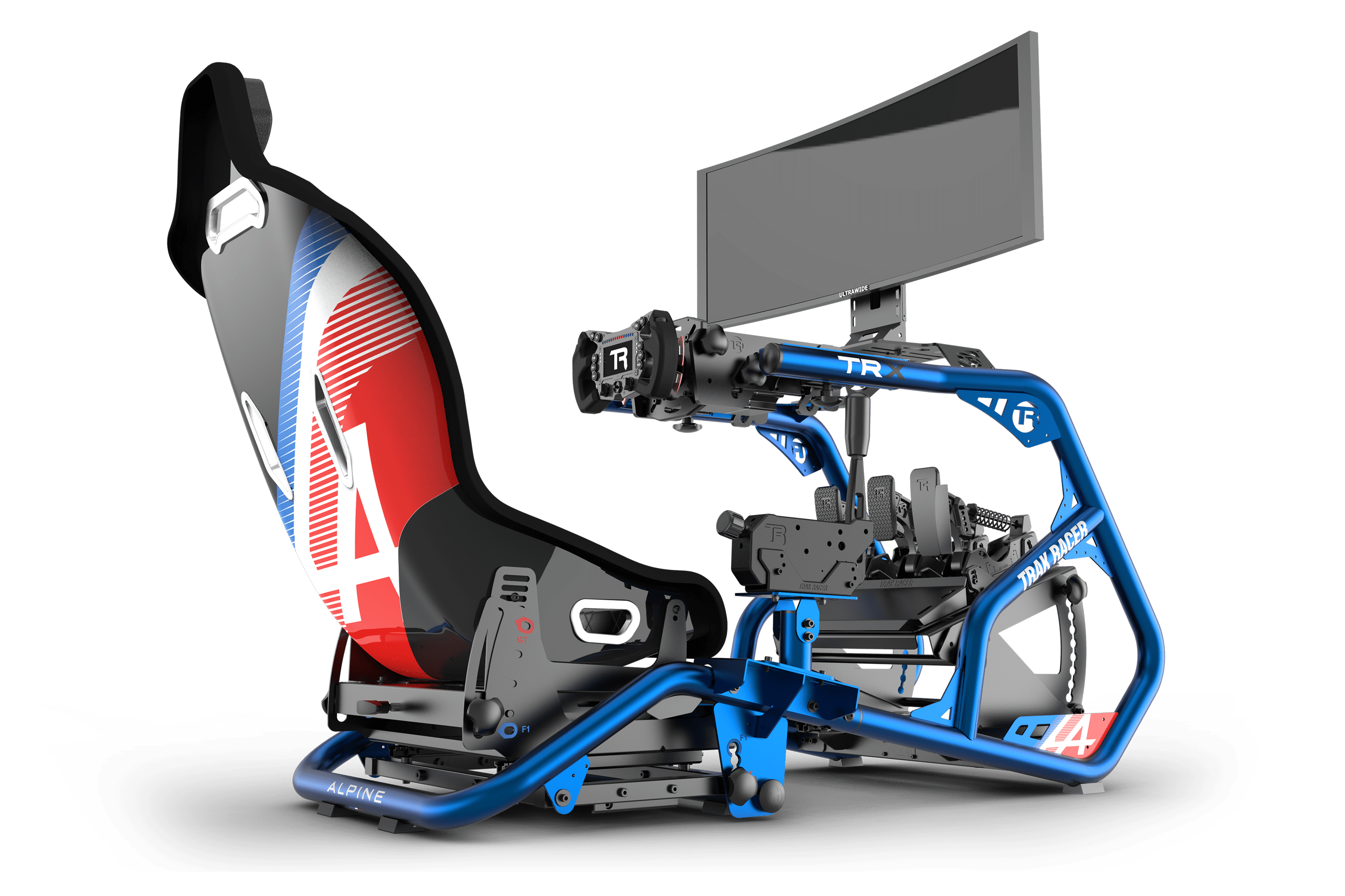 trak-racer-supporto-cambio-universale-per-alpine-racing-trx-blu-alpine-f1 image 2