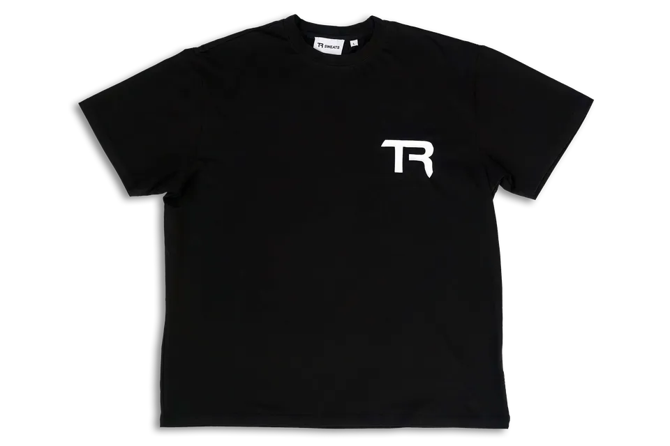 trak-racer-tr-monogram-t-shirt-cotone-nero image 1