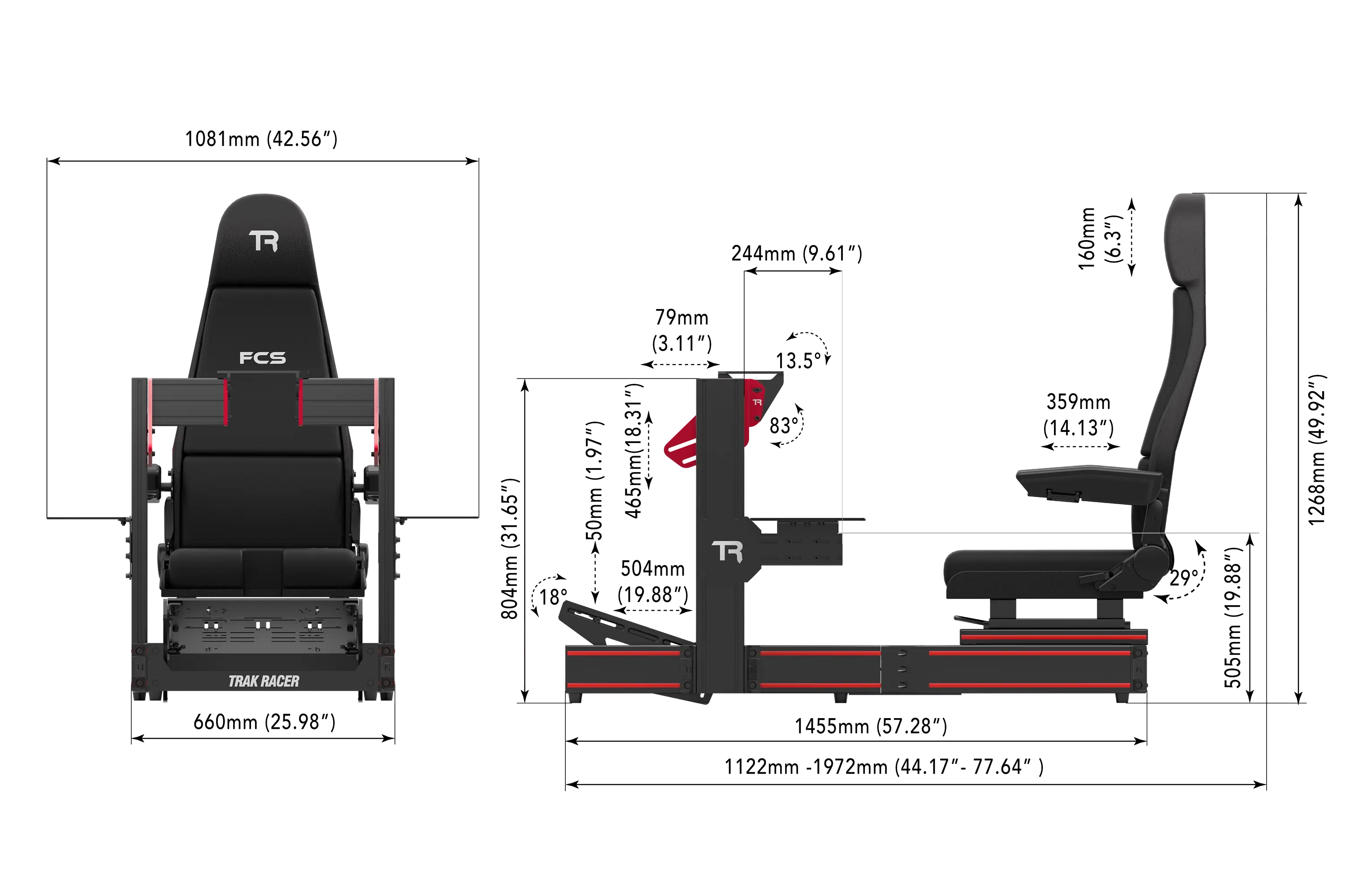 trak-racer-tr120s-flight-cockpit-completo-con-sedile-flight image 7