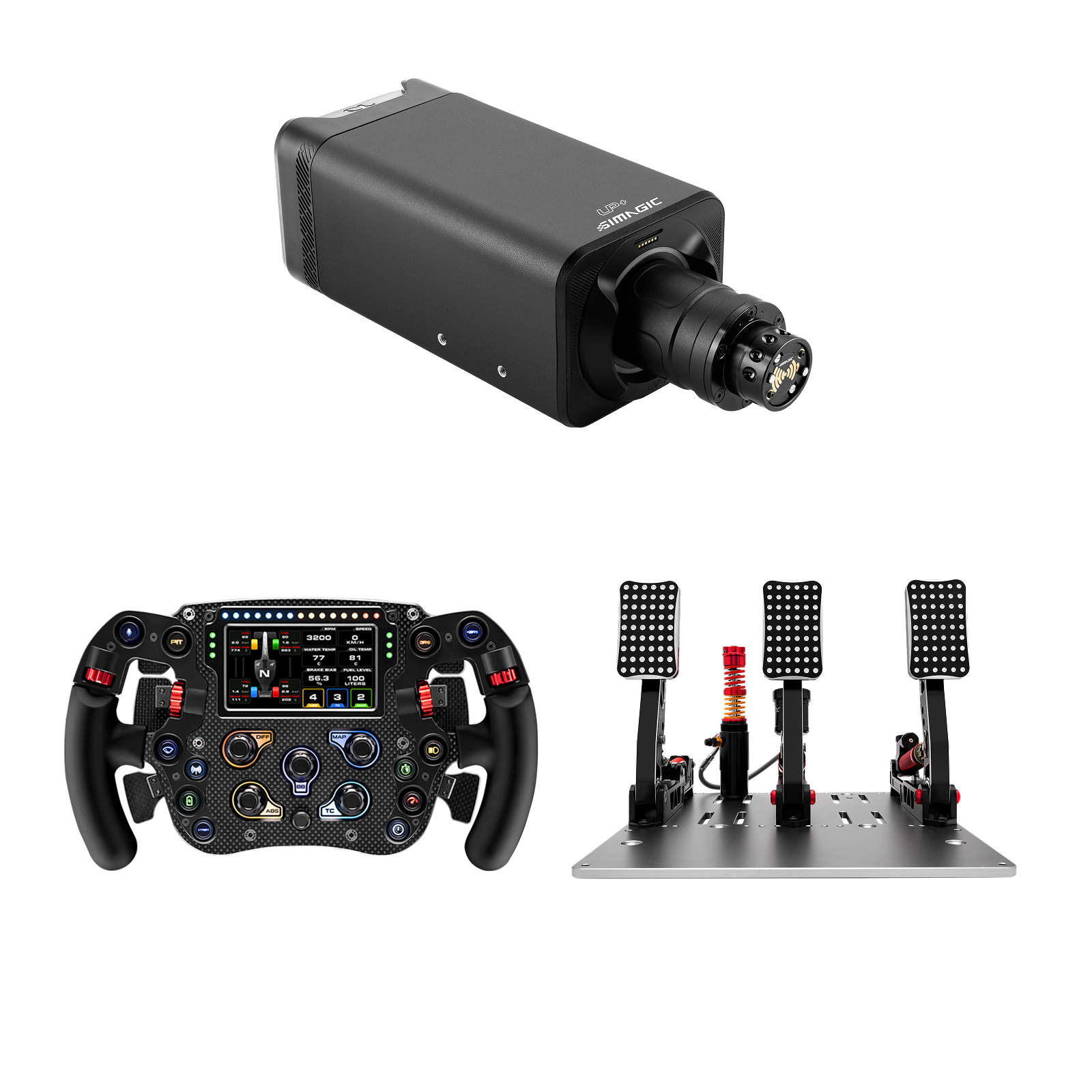 simagic-checkered-flag-fx-pro-p2000-hydraulic-bundle-kit-pro-endurance image 1