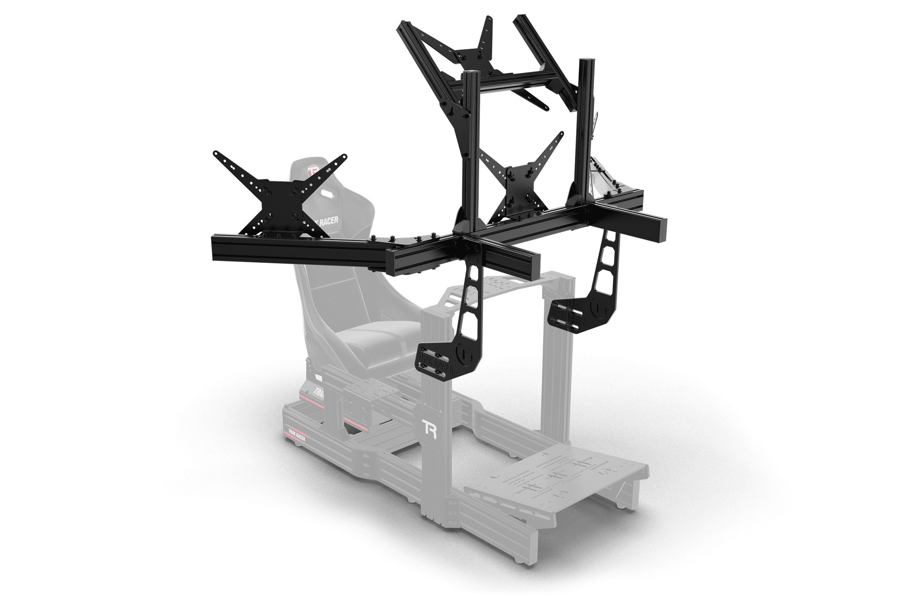 trak-racer-supporto-4-monitor-da-cockpit-fino-a-45-nero image 2
