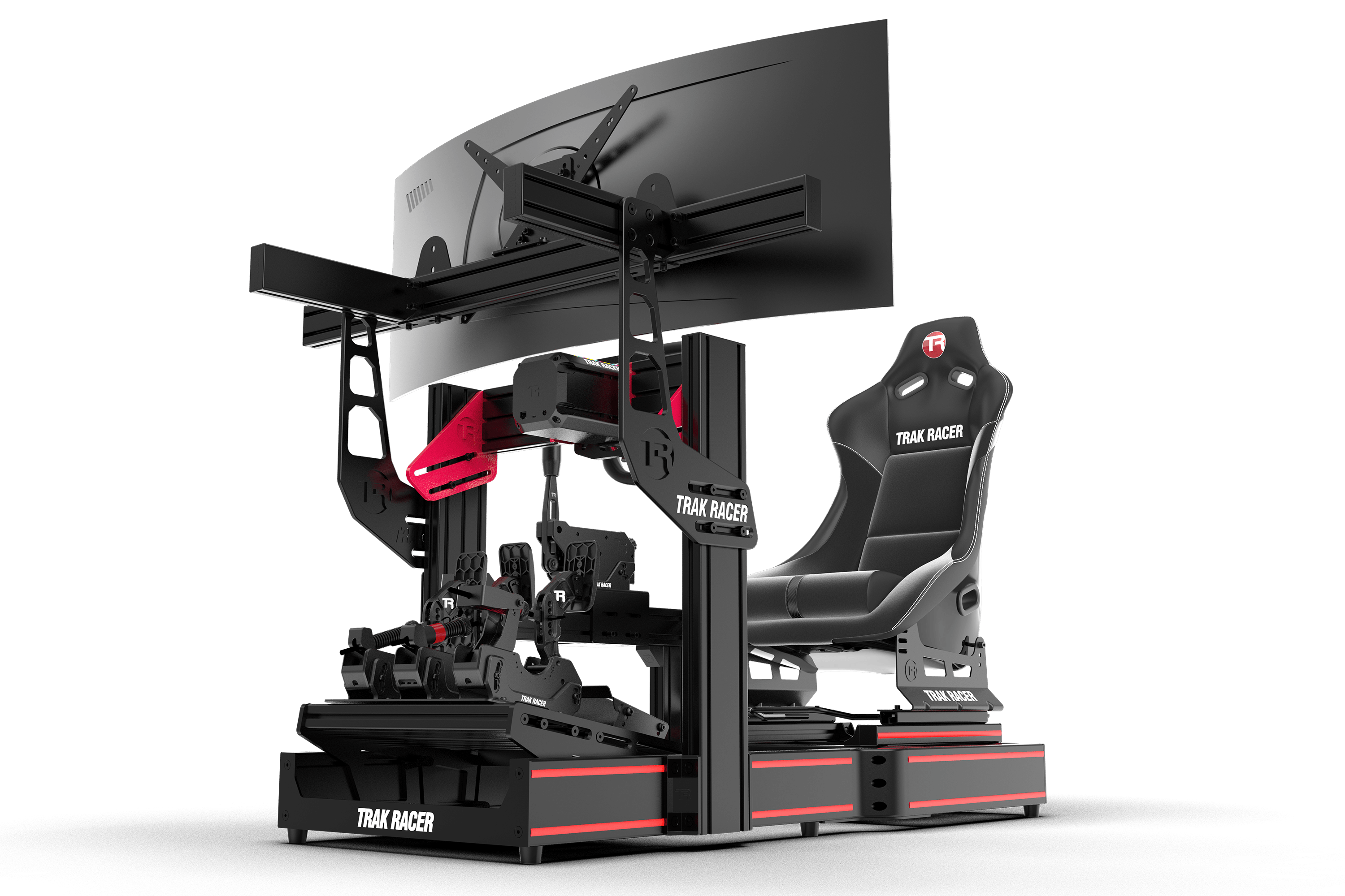 trak-racer-tr120s-v2-racing-simulator-con-kit-slitte-sedile image 1