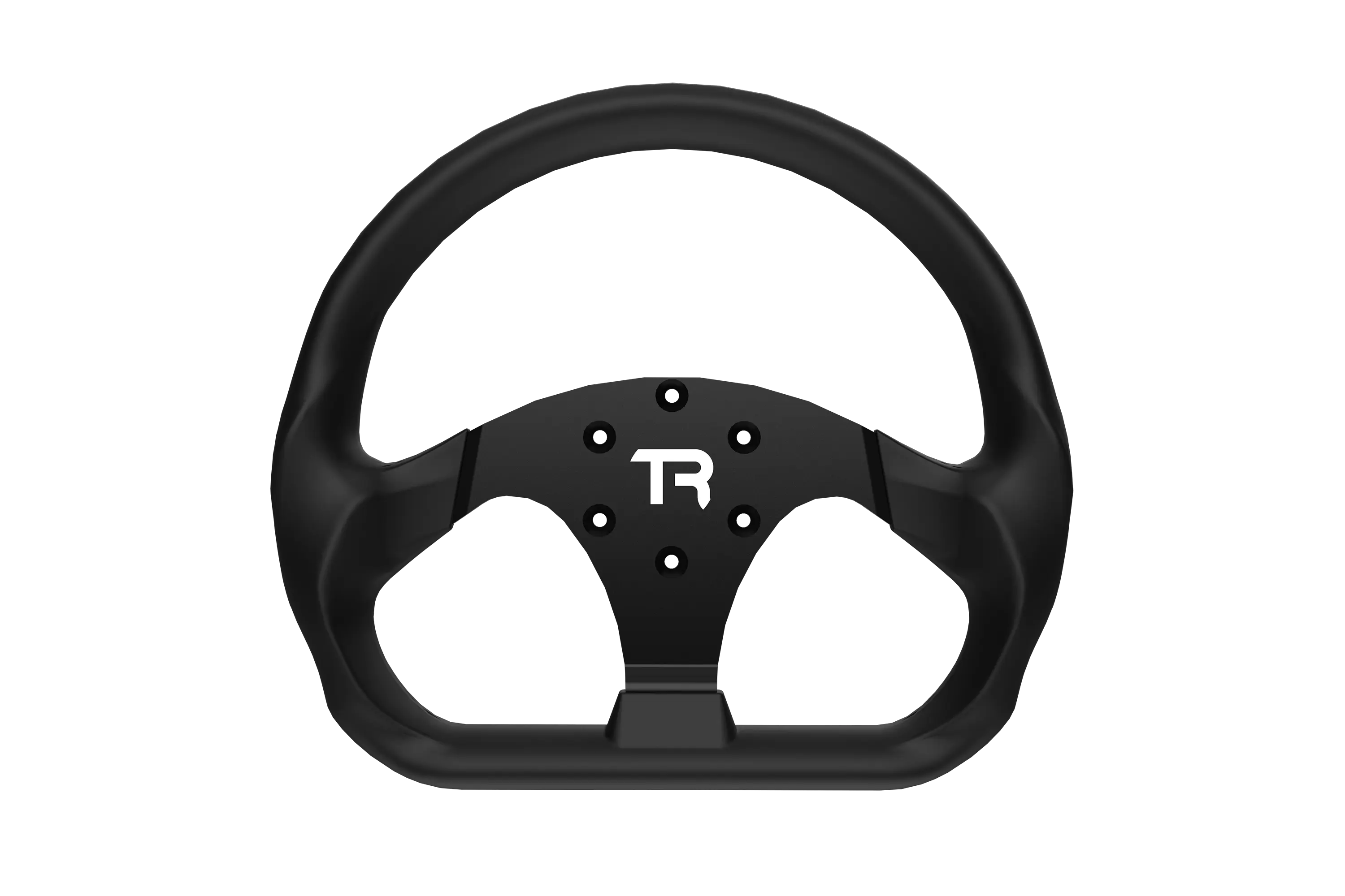 trak-racer-corona-volante-gt-330mm-13-flat-bottom-chiusa-in-alluminio-con-grip-s image 1