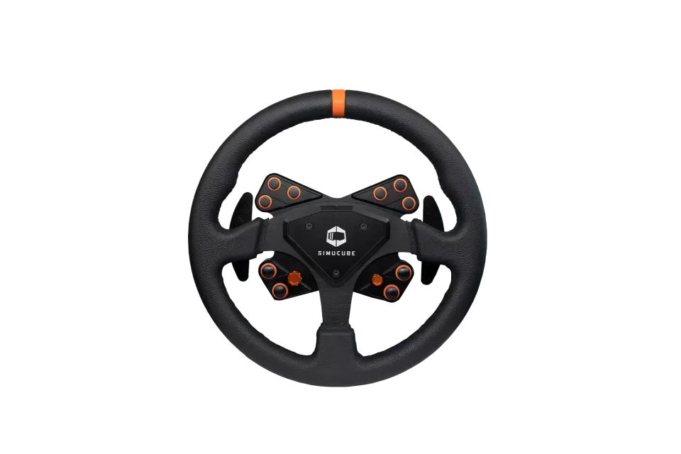 simucube-tahko-round-black-edition-volante-sim-racing-rotondo image 1
